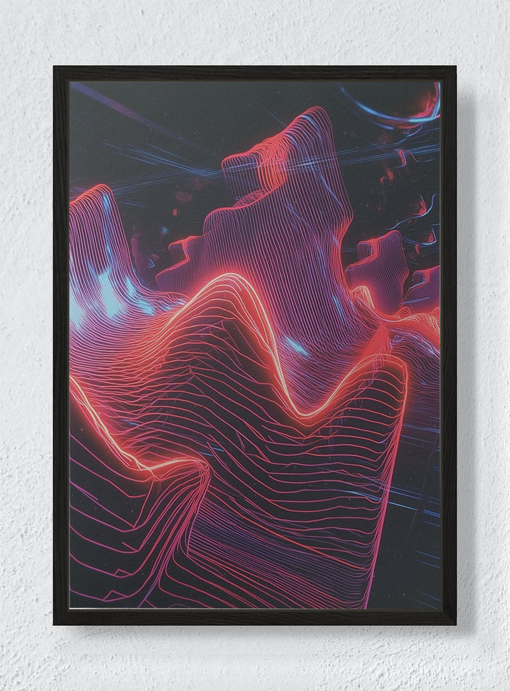 SILK AND SHARD - Black frame canvas