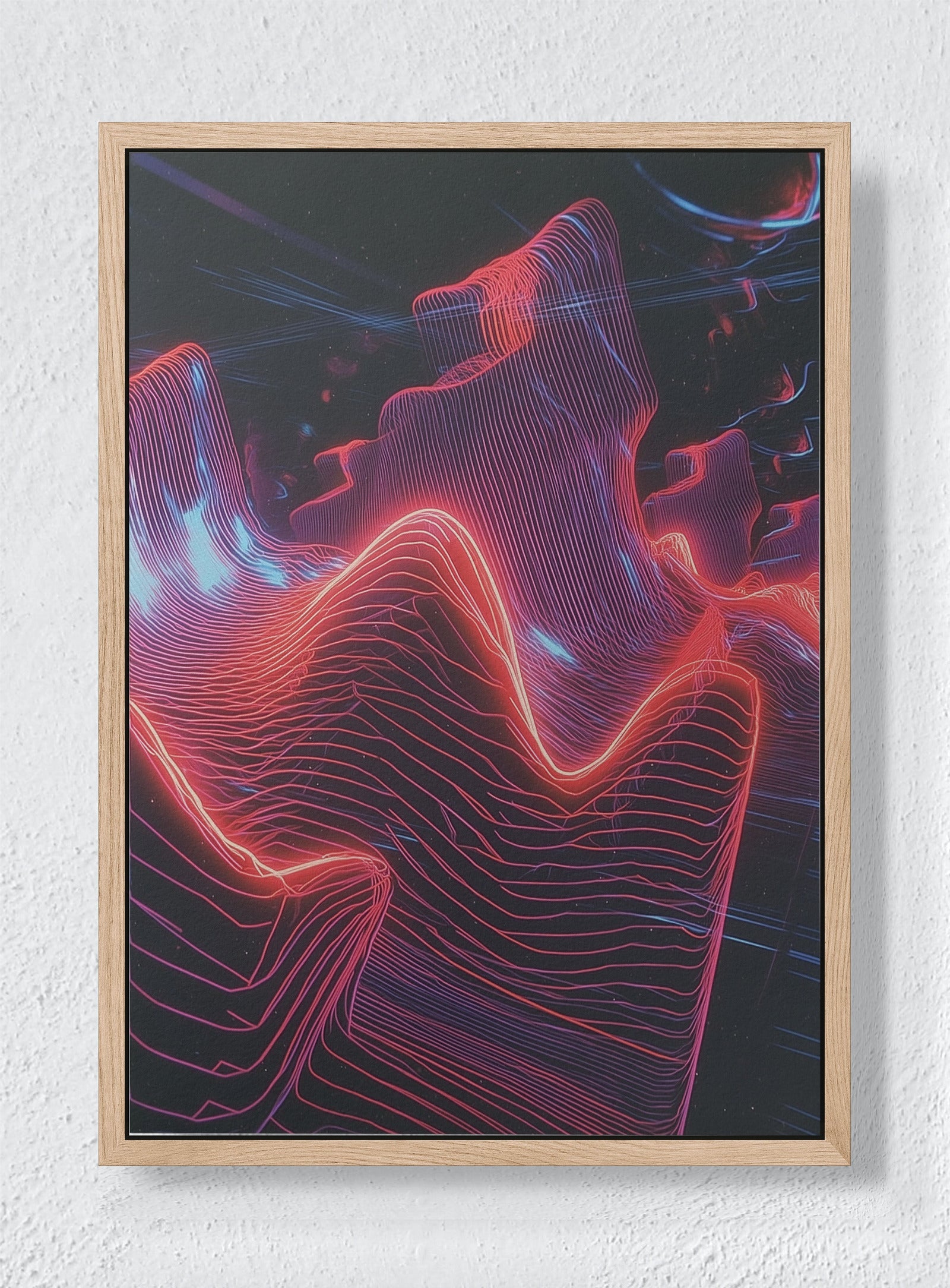 SILK AND SHARD - Natural frame canvas