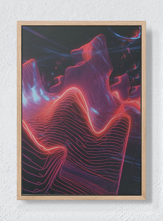 SILK AND SHARD - Natural frame canvas