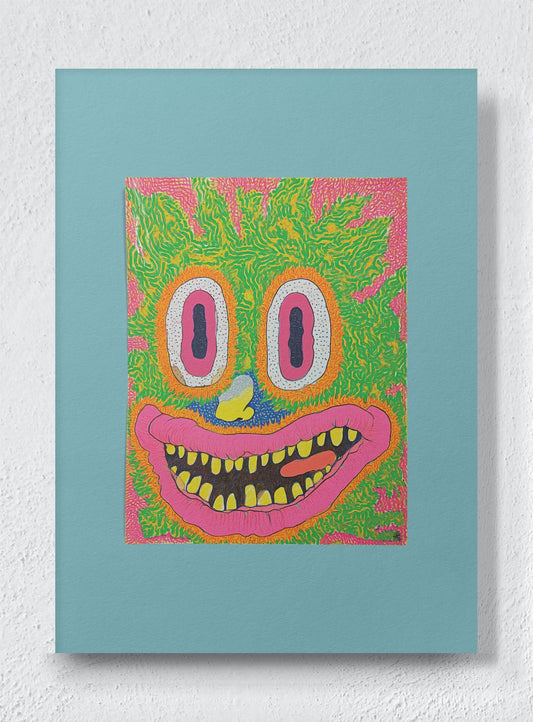 SMILING UNTIL THE JAW SNAPS - Unframed canvas