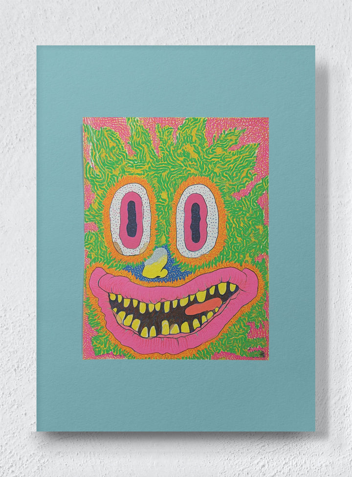 SMILING UNTIL THE JAW SNAPS - Unframed canvas