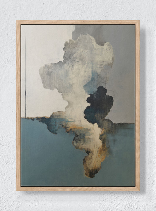 SMOKE AND MIRRORS - Natural frame canvas