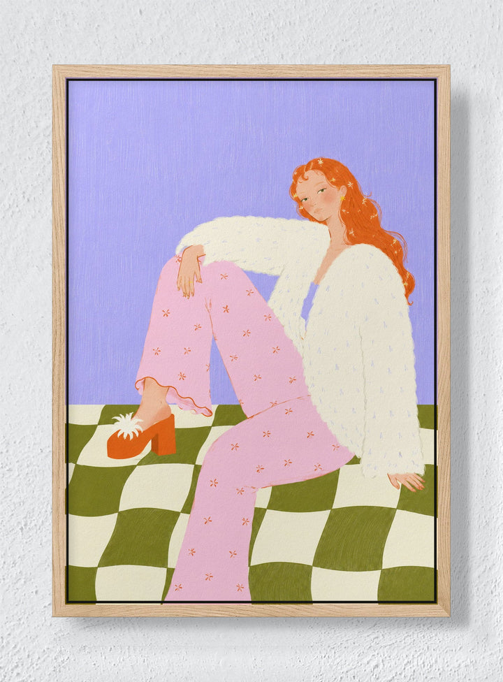 SOFT LIVING - Natural frame canvas