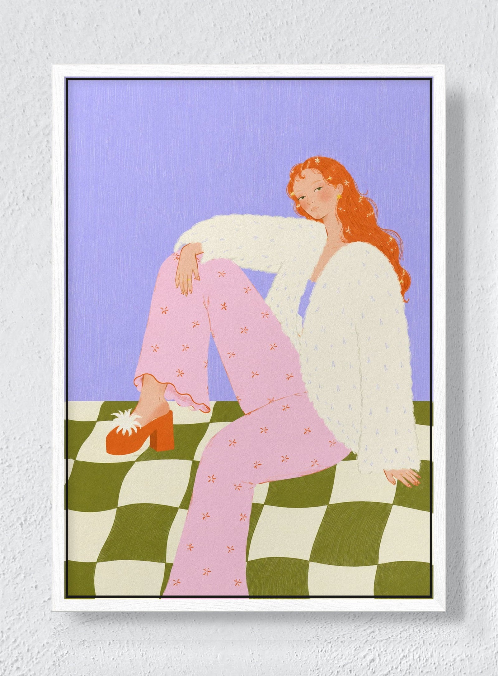 SOFT LIVING - White frame canvas