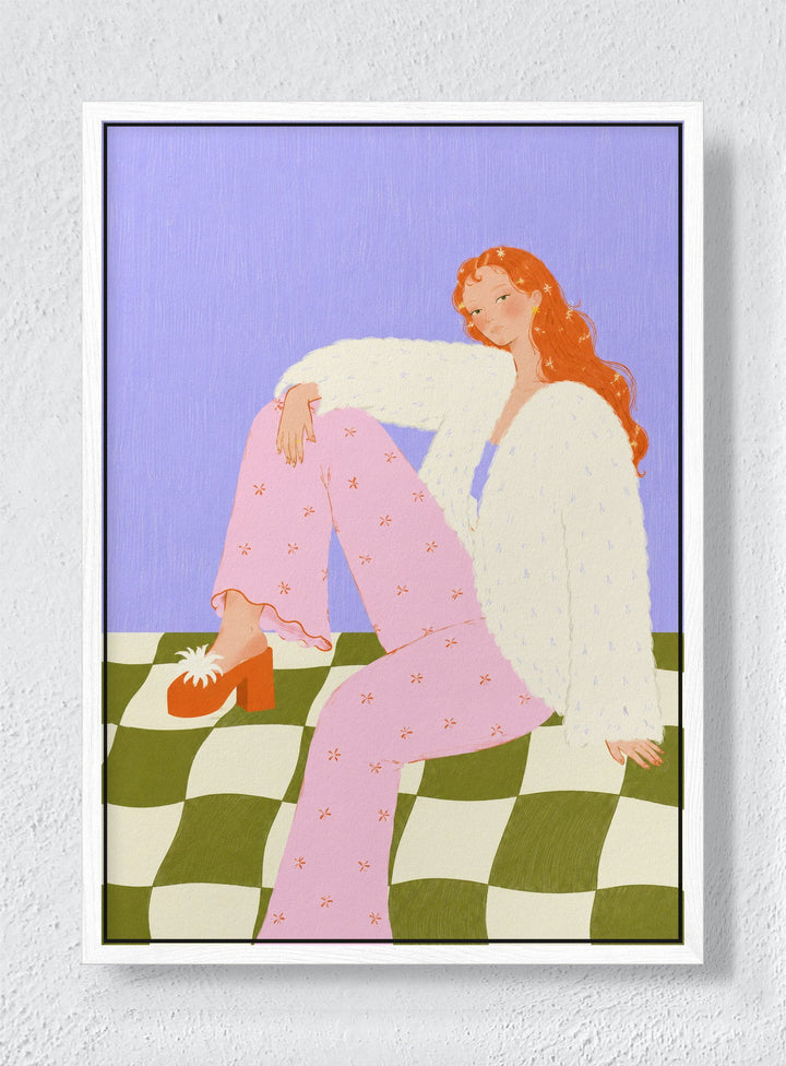 SOFT LIVING - White frame canvas