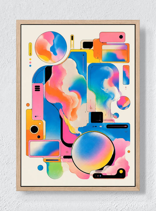 SOFT MACHINES FOR A BRIGHTER DAY - Natural frame canvas