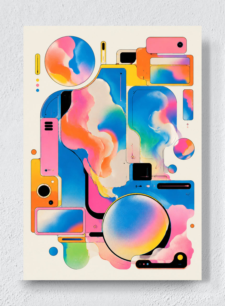 SOFT MACHINES FOR A BRIGHTER DAY - Unframed canvas