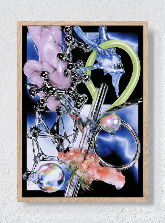 SOFT METAL DAYDREAM - Natural frame canvas