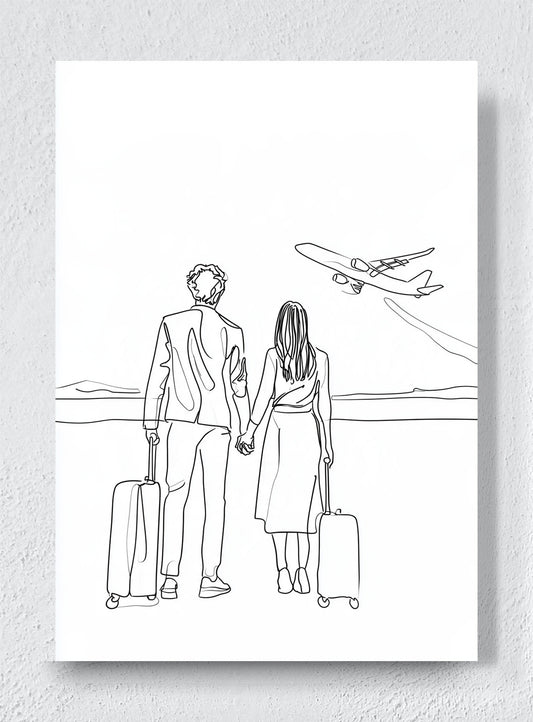 SOMEWHERE WITH YOU - Unframed canvas