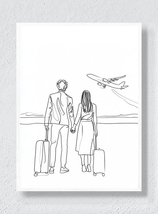 SOMEWHERE WITH YOU - White Frame