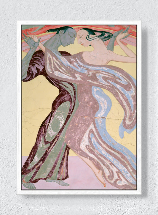 SPACE WE DANCE THROUGH - White frame canvas
