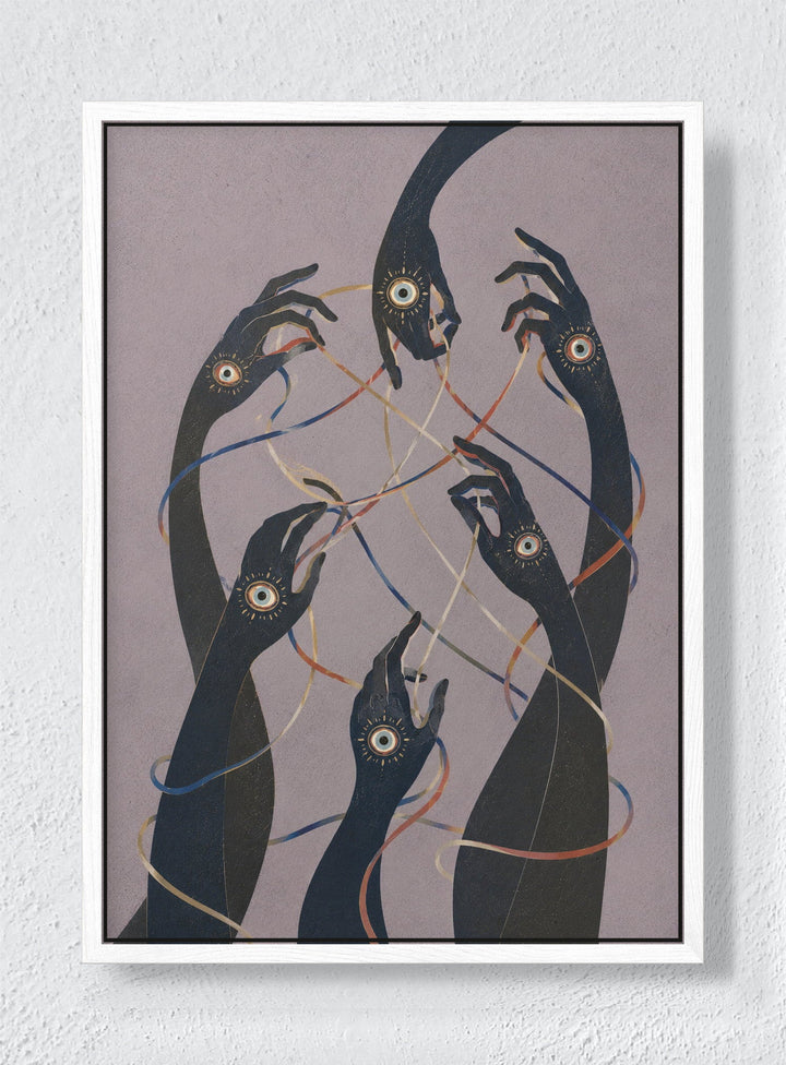 SPELLWORK - White frame canvas