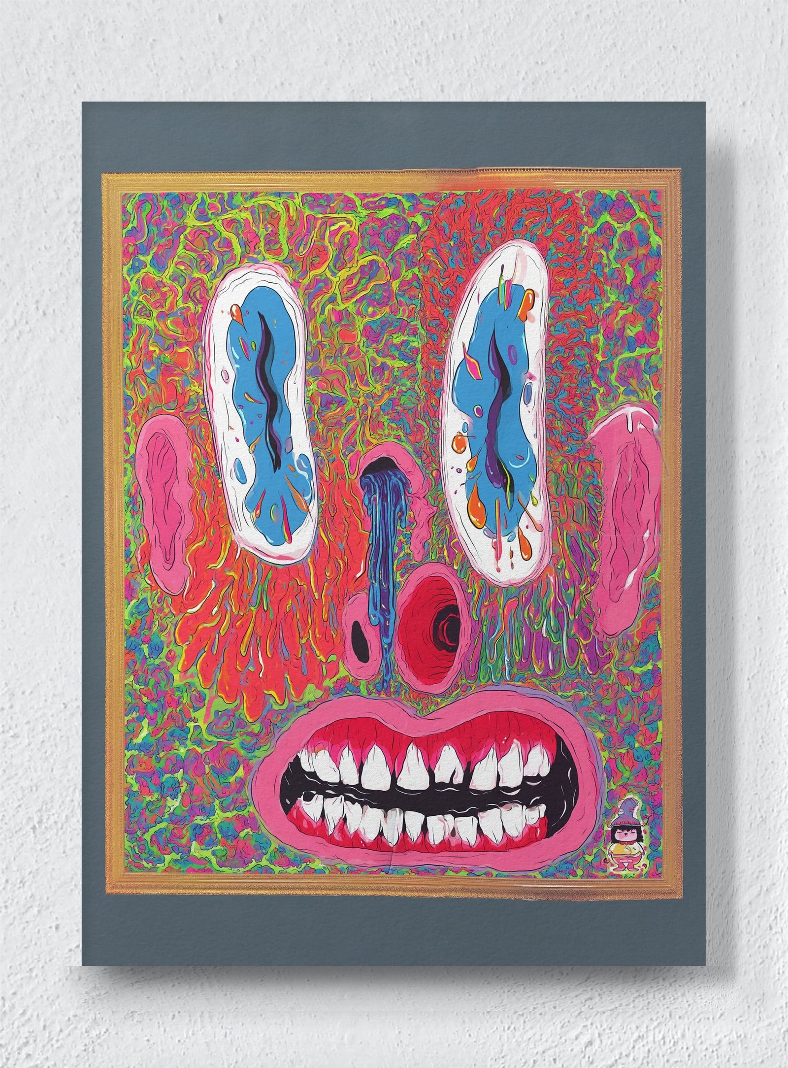 STARE OF THE GALLERY OWNER - Unframed canvas