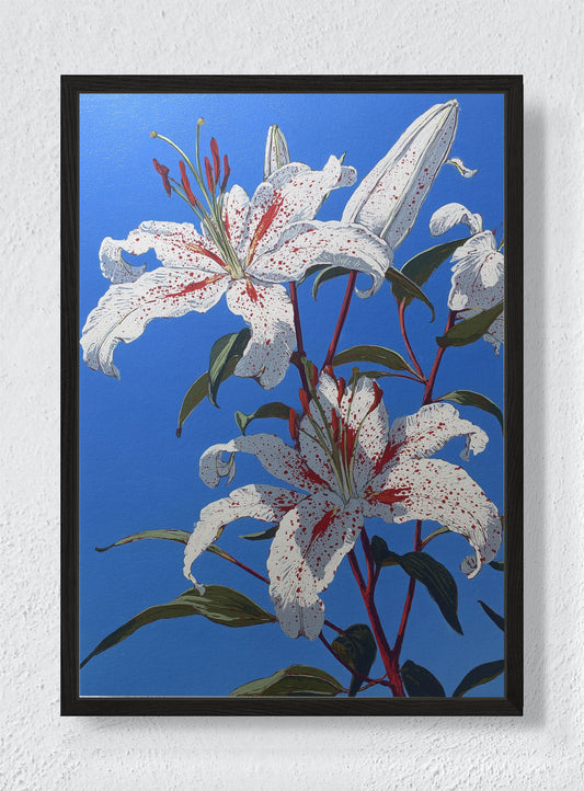 STARGAZERS IN THE SUN - Black frame canvas