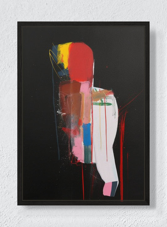 STILL HERE - Black frame canvas