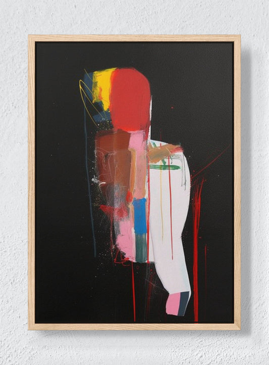 STILL HERE - Natural frame canvas