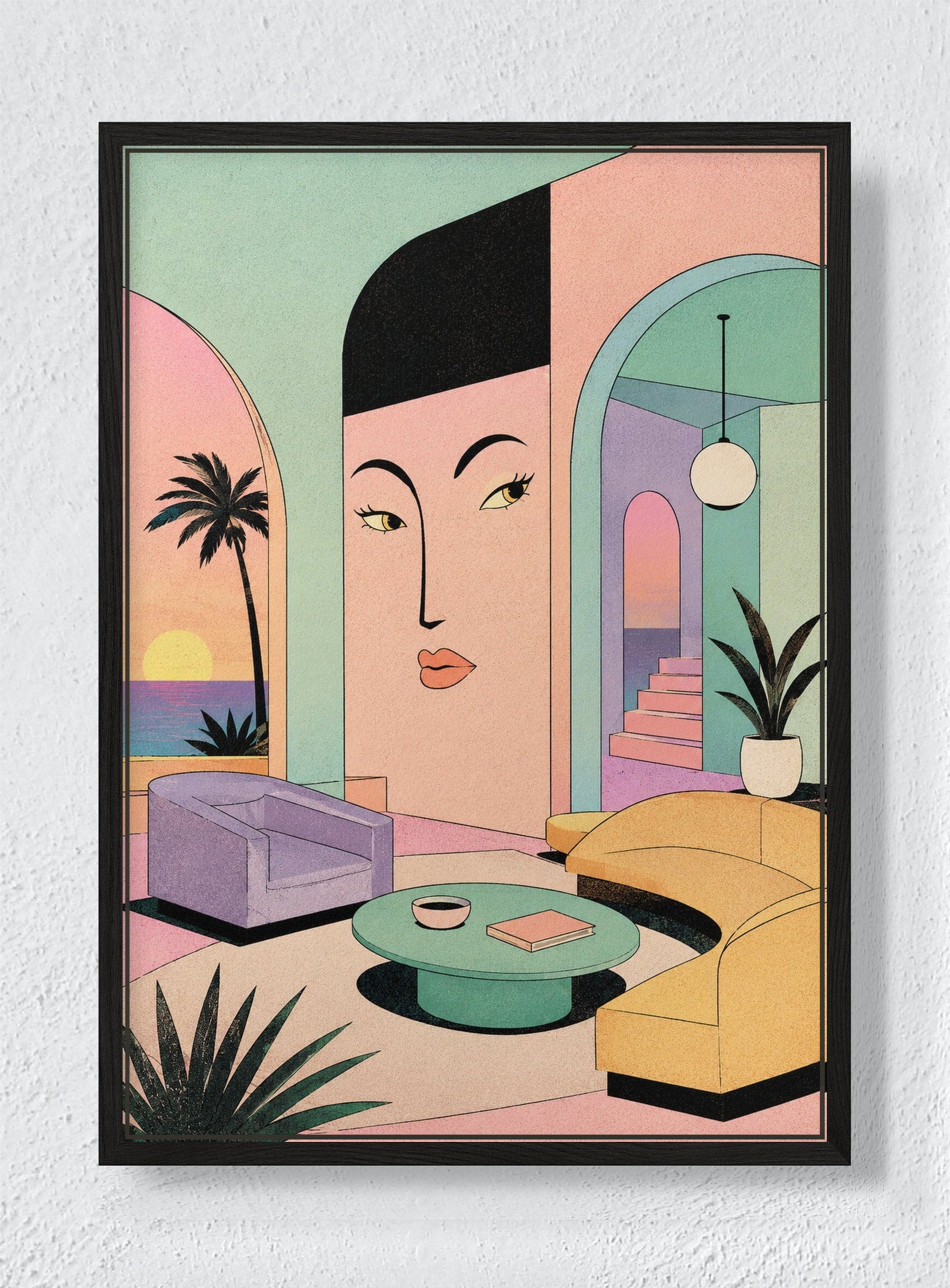 STILL HOURS - Black frame canvas