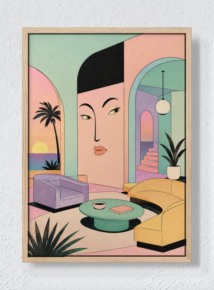 STILL HOURS - Natural frame canvas