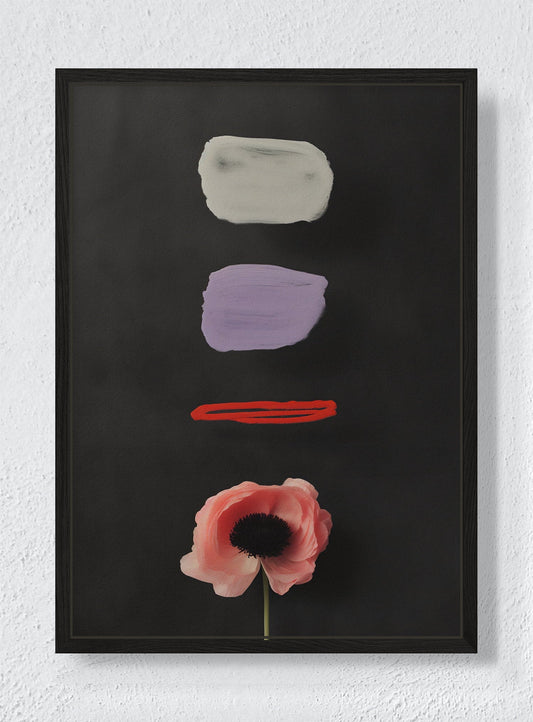 STILL LIFE - Black frame canvas