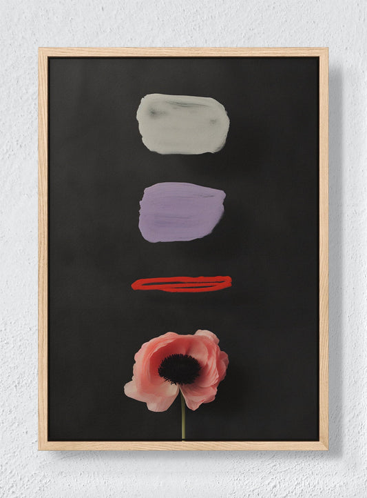 STILL LIFE - Natural frame canvas