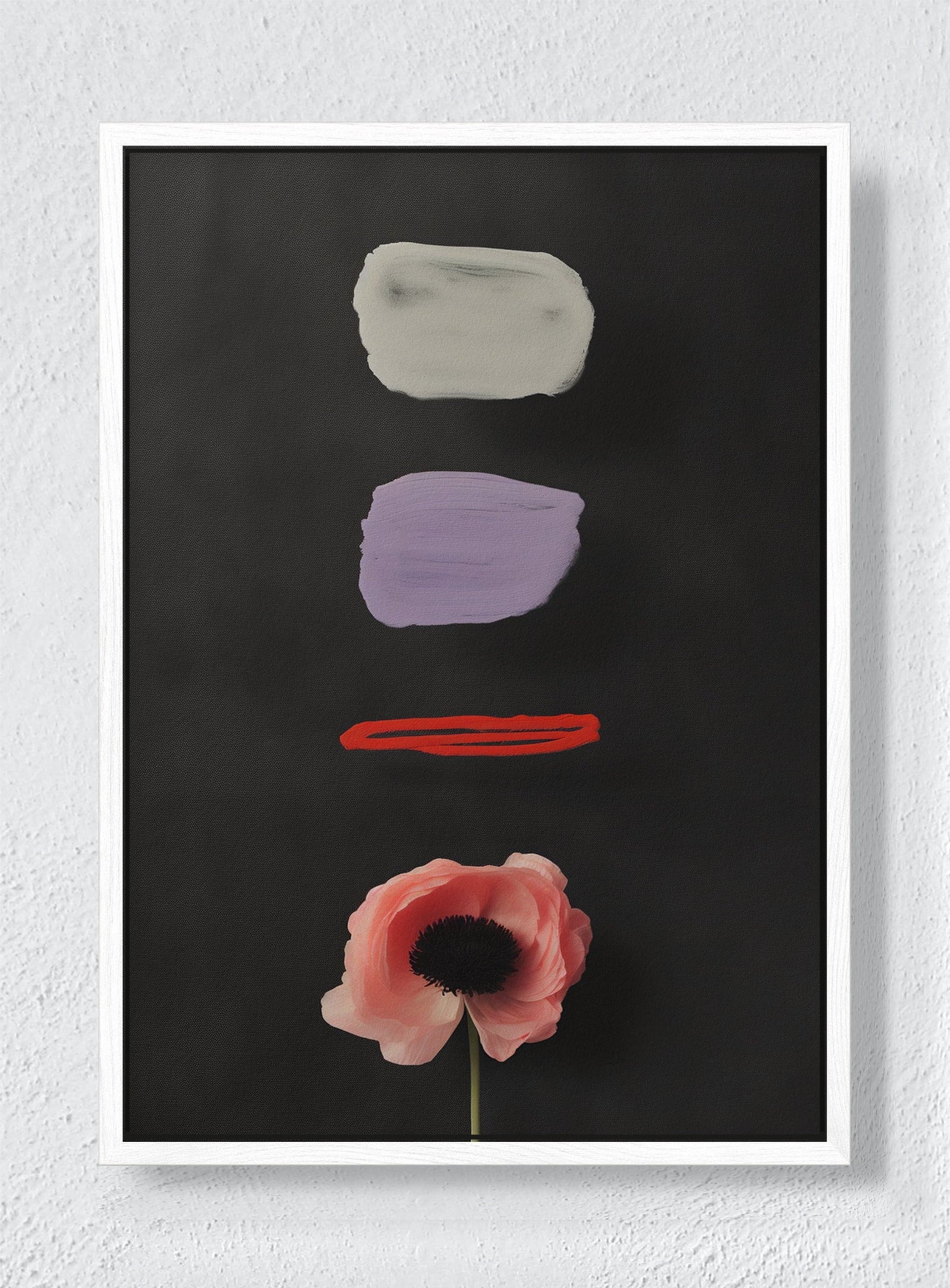 STILL LIFE - White frame canvas