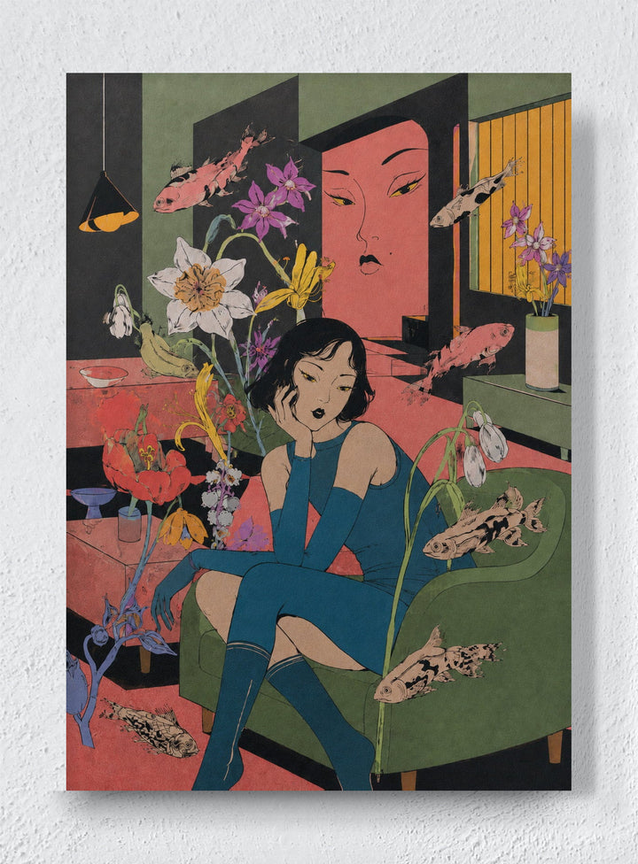STILL LIFE WITH GUEST - Unframed canvas