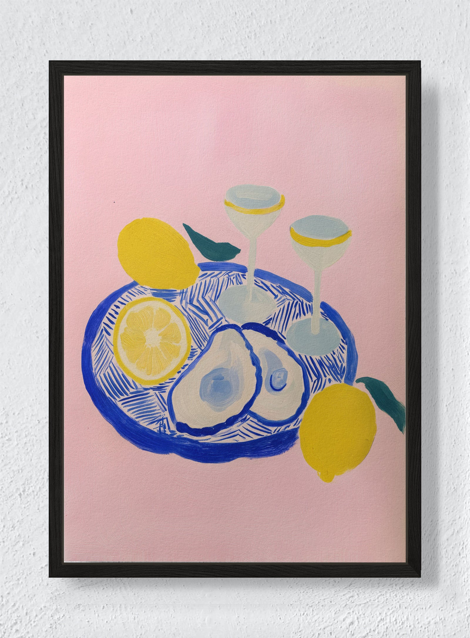 STILL LIFE WITH SHARP NOTES - Black frame canvas