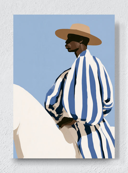 STRIPES IN THE SUN - Unframed canvas