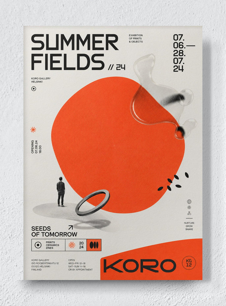 SUMMER FIELDS - Unframed canvas