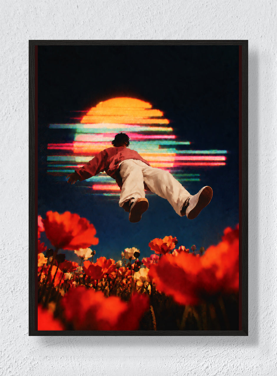 Sun Field - Black Frame