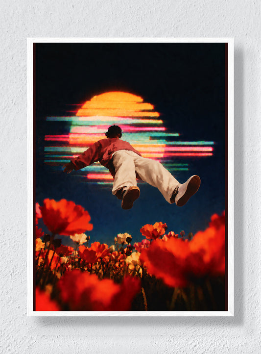 Sun Field - White Frame