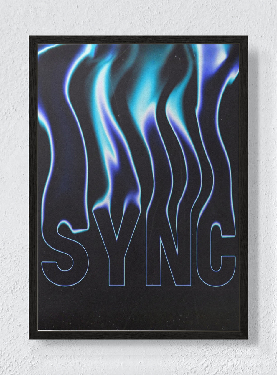 SYNC - Black frame canvas