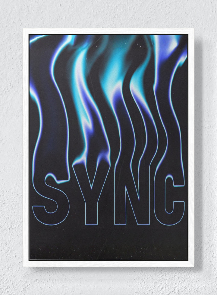 SYNC - White frame canvas