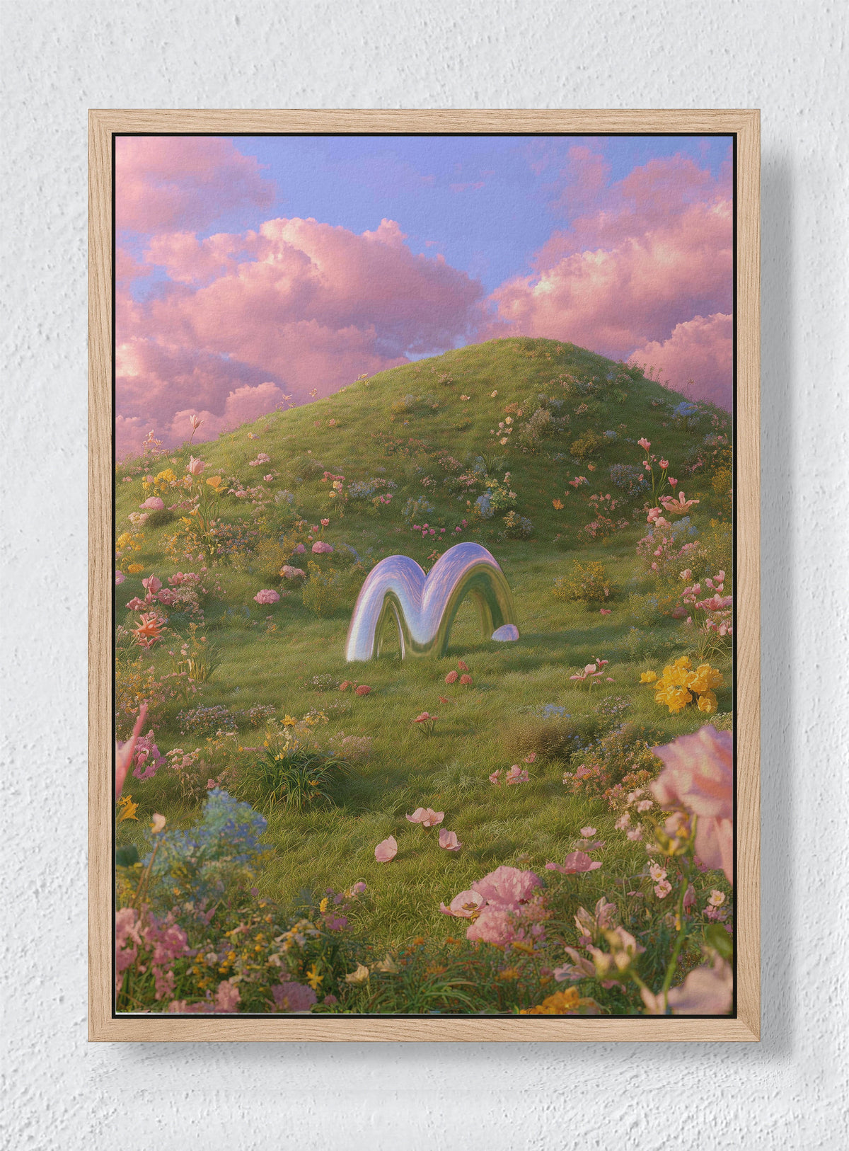SYNTHETIC SPRING - Natural frame canvas