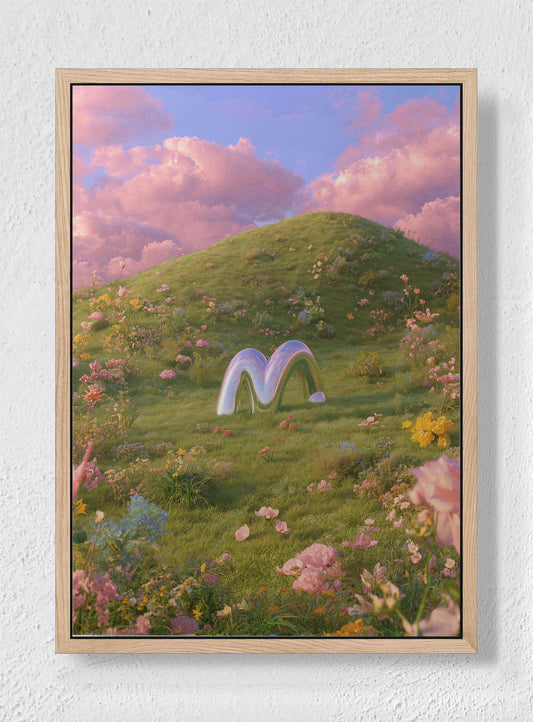 SYNTHETIC SPRING - Natural frame canvas