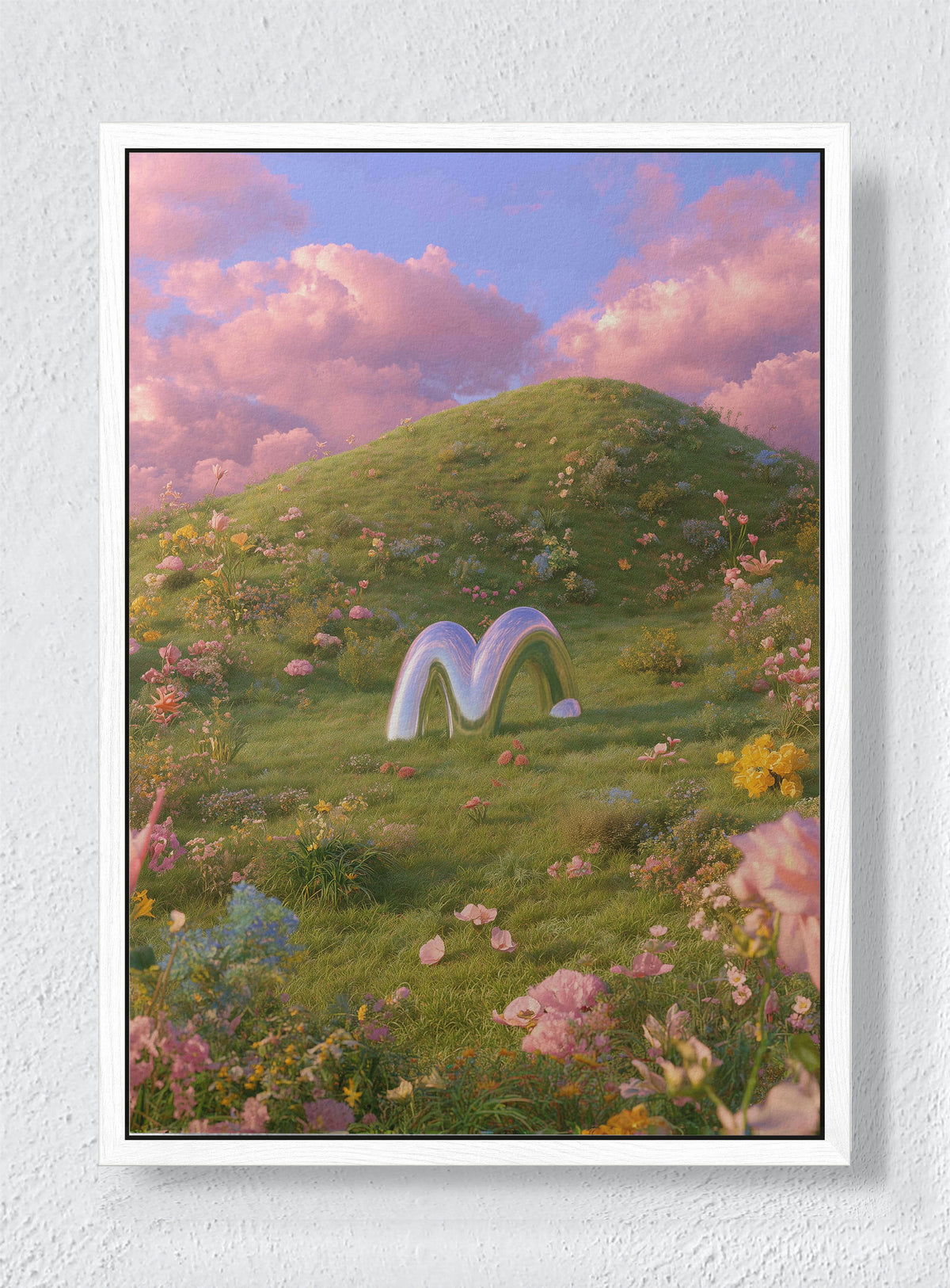 SYNTHETIC SPRING - White frame canvas