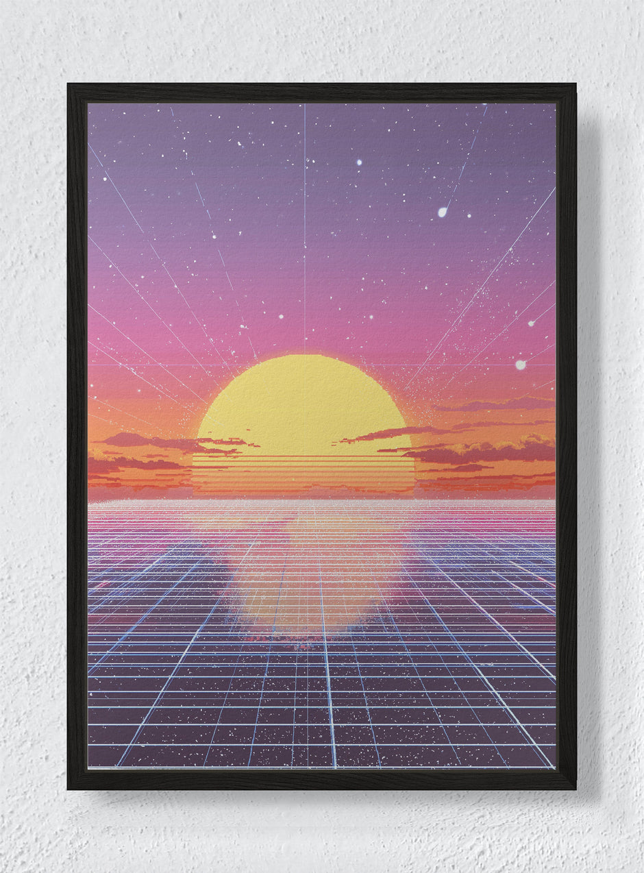 TERMINAL DAWN - Black frame canvas