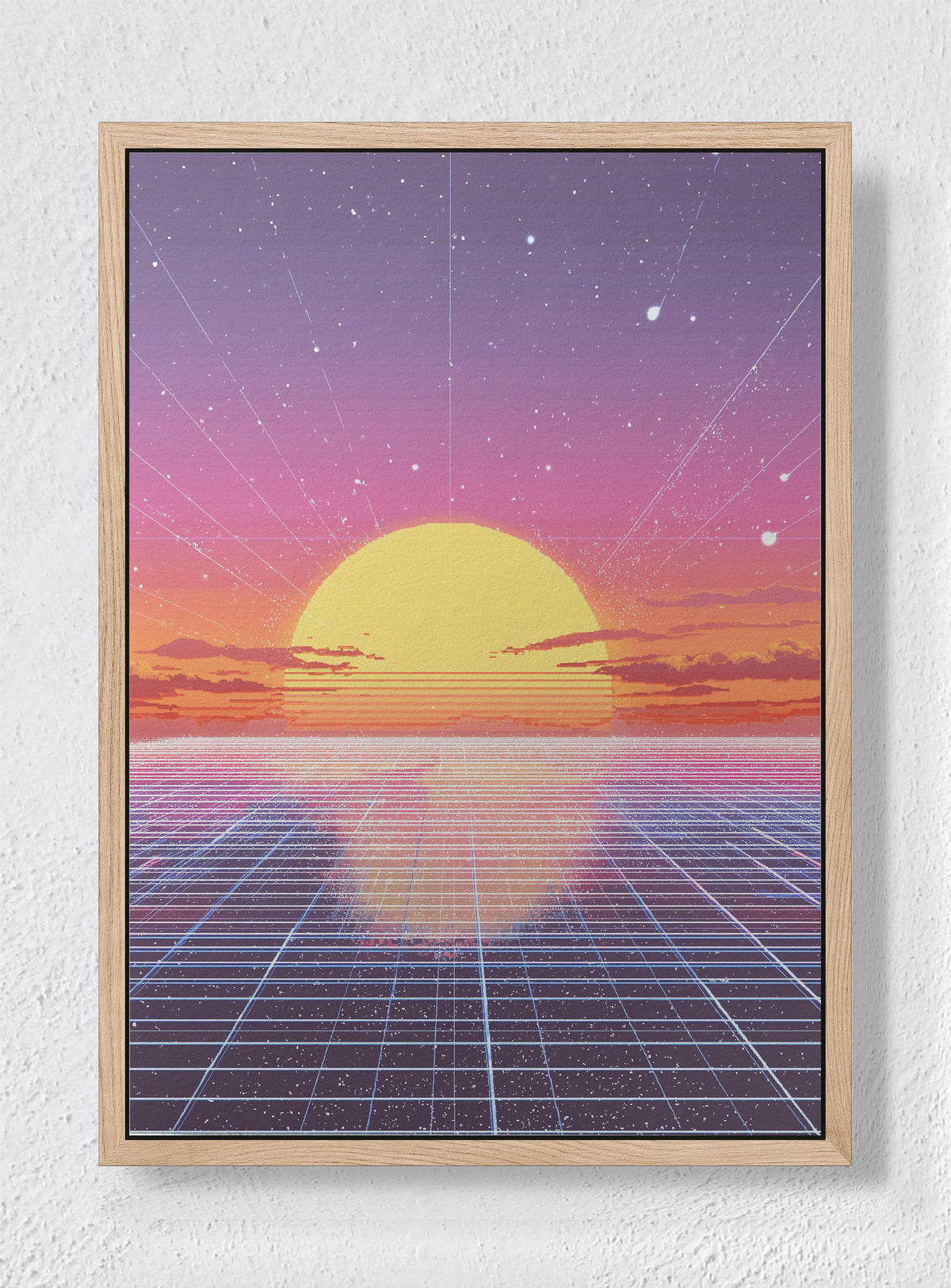 TERMINAL DAWN - Natural frame canvas