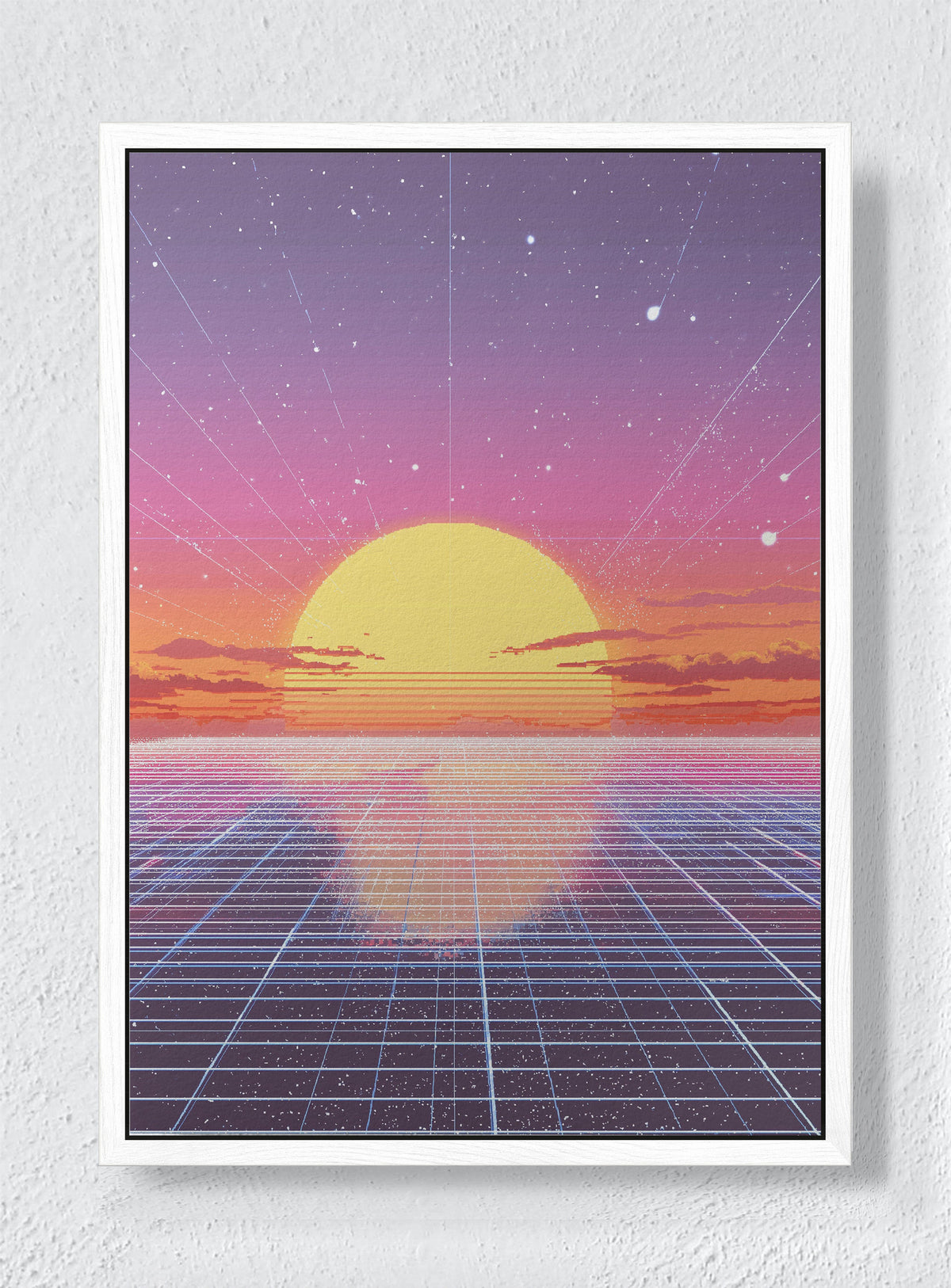 TERMINAL DAWN - White frame canvas