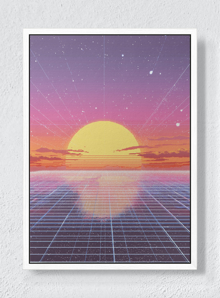 TERMINAL DAWN - White frame canvas