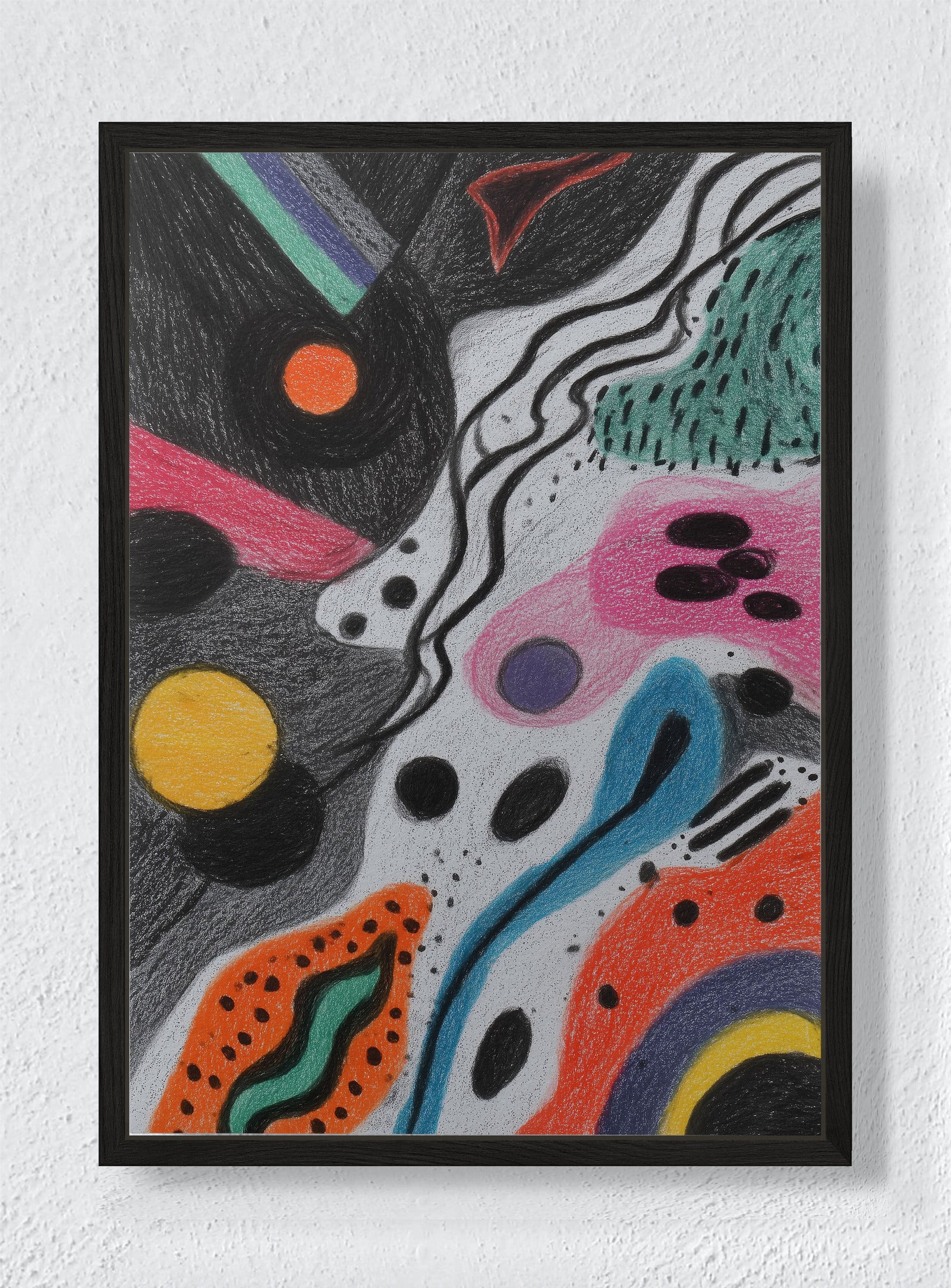 TERRAZZO DREAMS - Black frame canvas