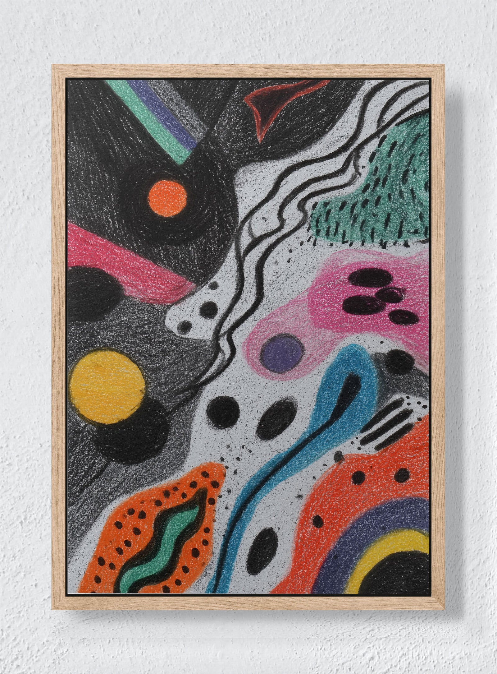 TERRAZZO DREAMS - Natural frame canvas