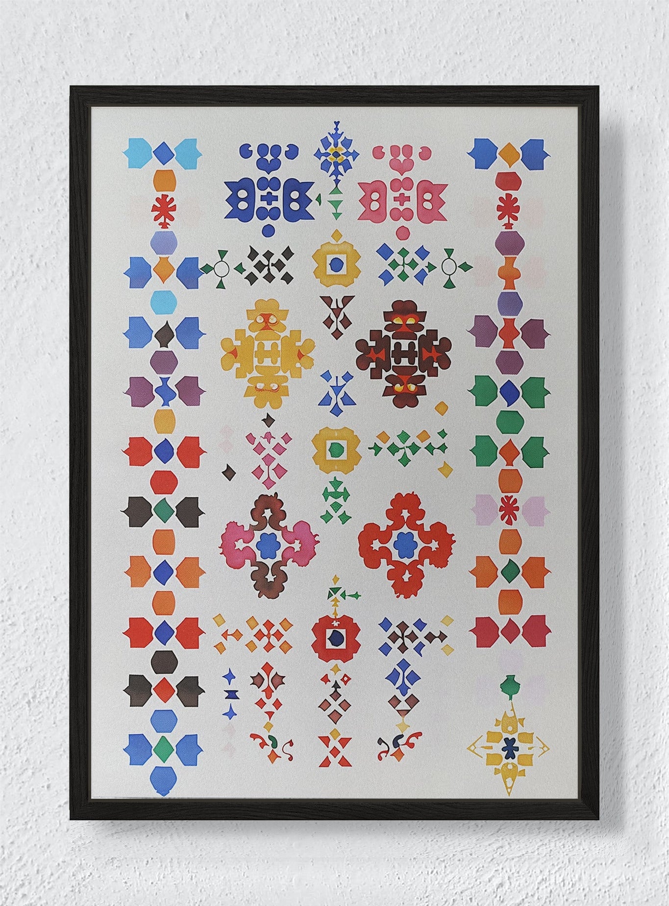 TESSELLATED DREAMS - Black frame canvas