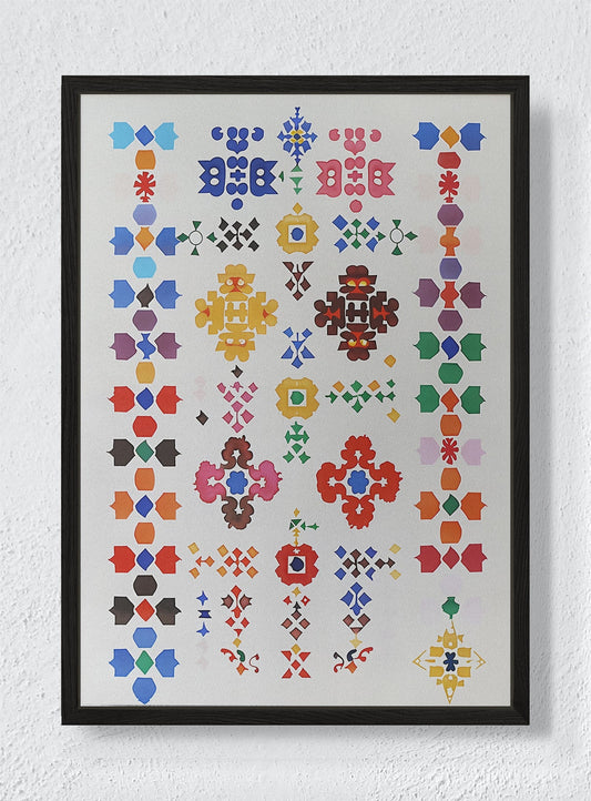 TESSELLATED DREAMS - Black frame canvas