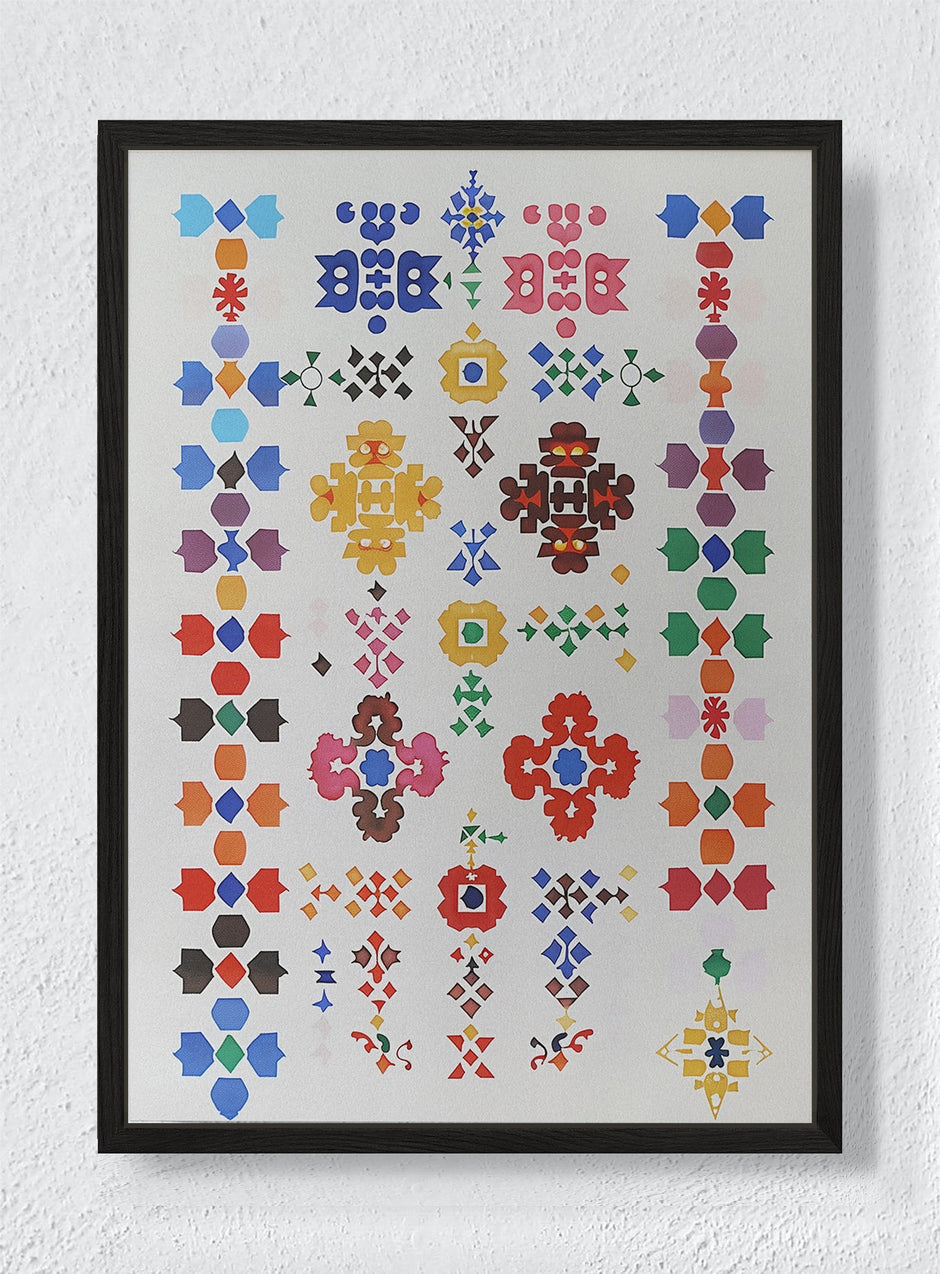 TESSELLATED DREAMS - Black frame canvas