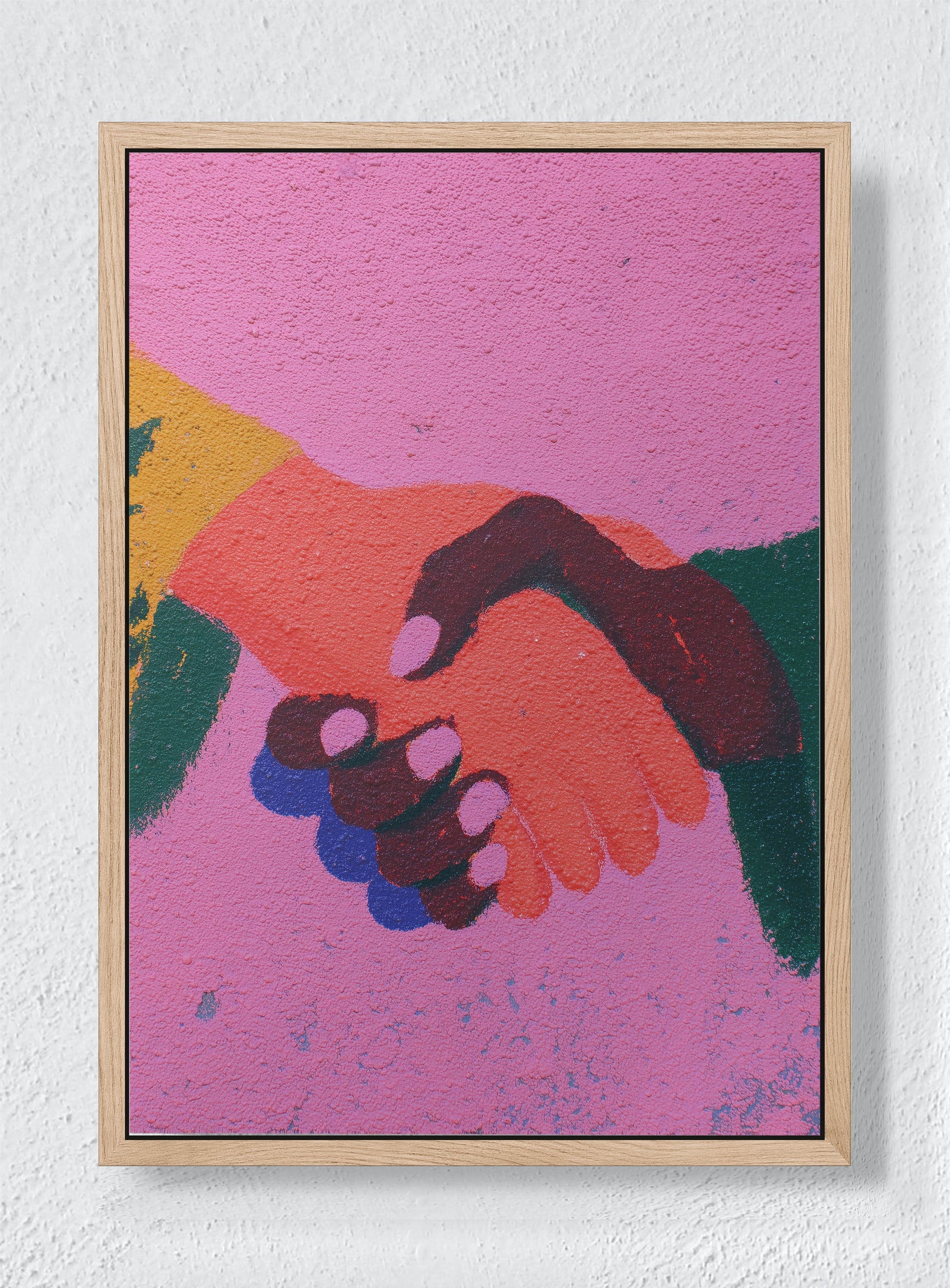 TEXTURED ACCORD - Natural frame canvas