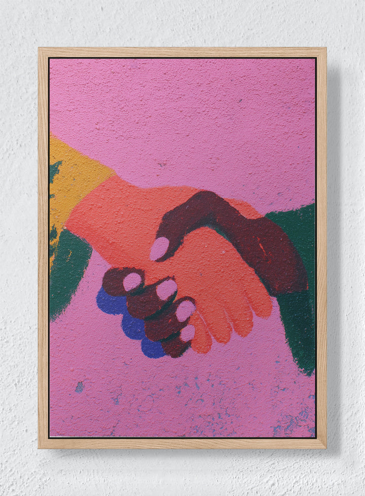 TEXTURED ACCORD - Natural frame canvas