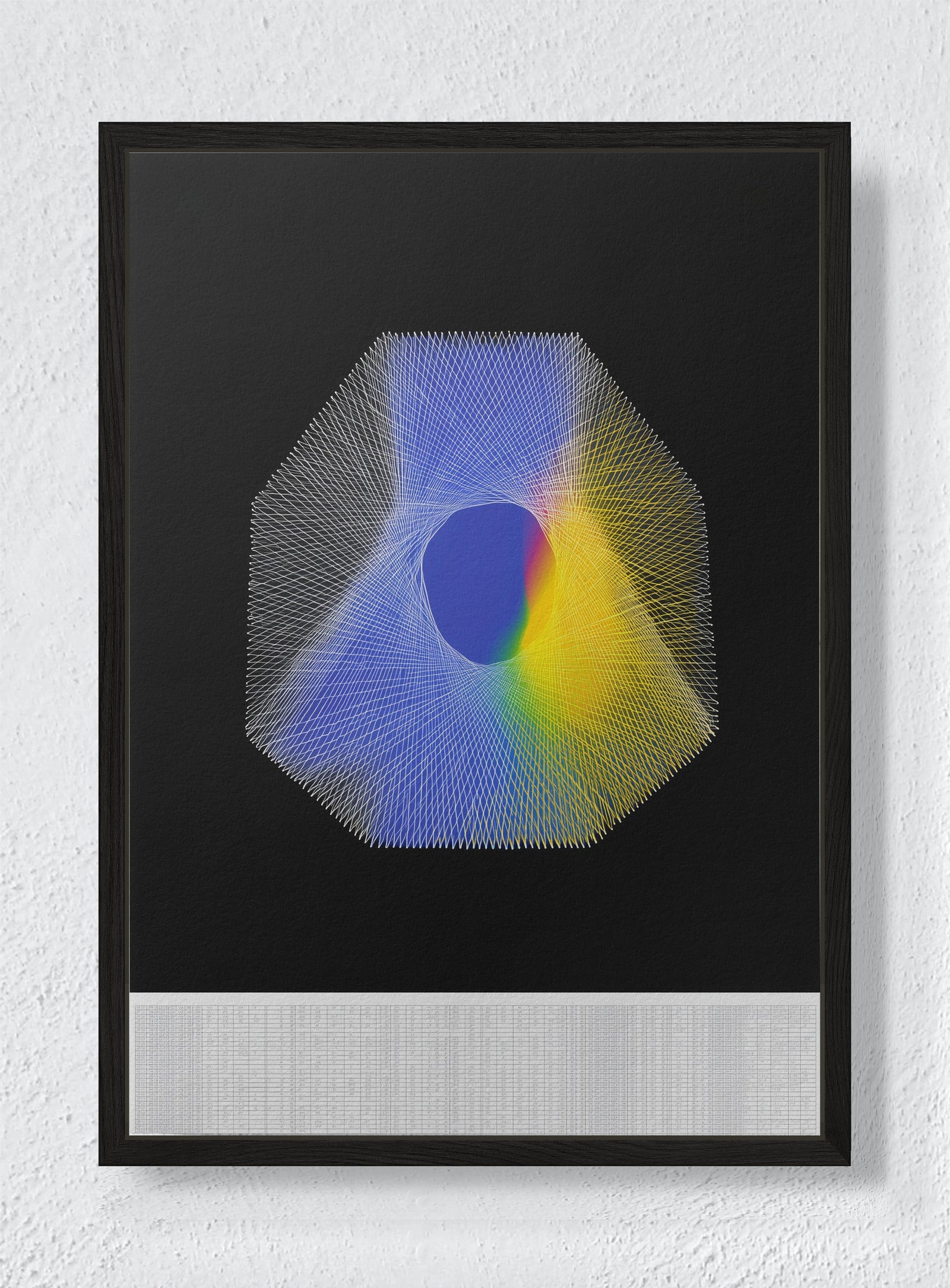 THE ART OF SLOW DISAPPEARING - Black frame canvas