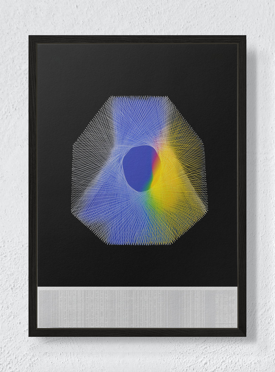 THE ART OF SLOW DISAPPEARING - Black frame canvas