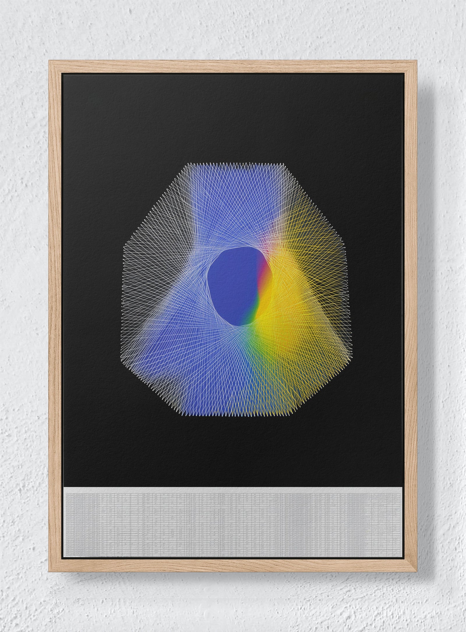 THE ART OF SLOW DISAPPEARING - Natural frame canvas